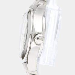 Pre Owned Omega White Stainless Steel Seamaster 2581.21 Quartz Women's Wristwatch 26 mm