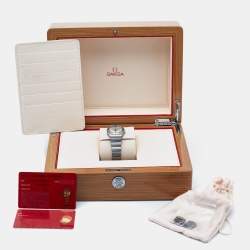 Pre Owned Omega Silver Stainless Steel Constellation 123.10.27.60.02.001 Women's Wristwatch 27 mm