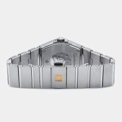 Pre Owned Omega Silver Stainless Steel Constellation 123.10.27.60.02.001 Women's Wristwatch 27 mm