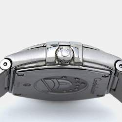 Pre Owned Omega Silver Stainless Steel Constellation 123.10.27.60.02.001 Women's Wristwatch 27 mm