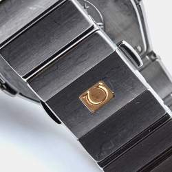 Pre Owned Omega Silver Stainless Steel Constellation 123.10.27.60.02.001 Women's Wristwatch 27 mm