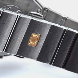 Pre Owned Omega Silver Stainless Steel Constellation 123.10.27.60.02.001 Women's Wristwatch 27 mm