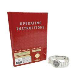 Pre Owned Omega Black Stainless Steel Constellation 1566.56 Quartz Women's Wristwatch 22 mm