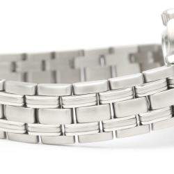 Pre Owned Omega Blue Stainless Steel Seamaster 2571.81 Quartz Women's Wristwatch 29 mm