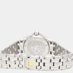 Pre Owned Omega Blue Stainless Steel Seamaster 2571.81 Quartz Women's Wristwatch 29 mm