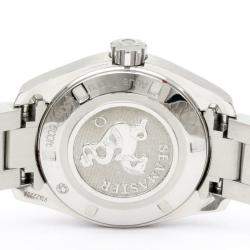 Omega Silver Stainless Steel Seamaster Aqua Terra 231.10.30.61.02.001 Quartz Women's Wristwatch 30 mm