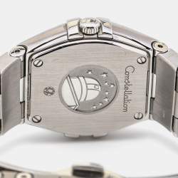 Pre Owned Omega Silver Stainless Steel Constellation 123.10.27.60.02.001 Women's Wristwatch 24 mm