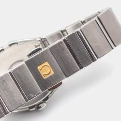 Pre Owned Omega Silver Stainless Steel Constellation 123.10.27.60.02.001 Women's Wristwatch 24 mm
