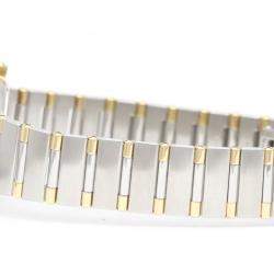 Pre Owned Omega Gold 18k Yellow Gold And Stainless Steel Constellation 1372.10 Quartz Women's Wristwatch 25 mm