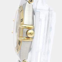 Pre Owned Omega Gold 18k Yellow Gold And Stainless Steel Constellation 1372.10 Quartz Women's Wristwatch 25 mm