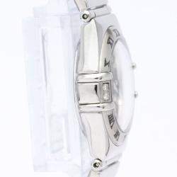 Omega Black Diamond Stainless Steel Constellation 1566.56 Quartz Women's Wristwatch 22 mm