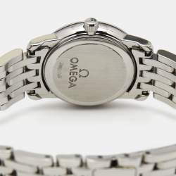 Omega Black Stainless Steel De Ville 4570.50.00 Quartz Women's Wristwatch 22 mm