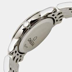 Omega Black Stainless Steel De Ville 4570.50.00 Quartz Women's Wristwatch 22 mm