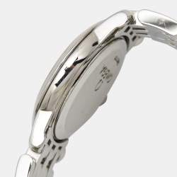 Omega Black Stainless Steel De Ville 4570.50.00 Quartz Women's Wristwatch 22 mm