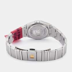 Omega MOP Diamonds Stainless Steel Constellation 123.15.24.60.05.001 Women's Wristwatch 24 mm