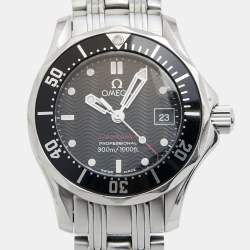 Omega Black Stainless Steel Seamaster 212.30.28.61.01.001 Women's Wristwatch 28 mm