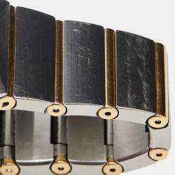 Omega Mother Of Pearl 18K Yellow Gold Stainless Steel Diamond Constellation 123.20.27.60.55.004 Women's Wristwatch 27 mm