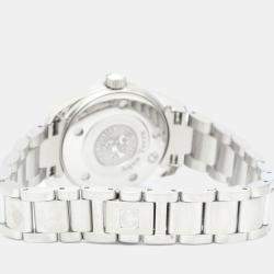 Pre Owned Omega Silver Stainless Steel Seamaster Aqua Terra 2577.30 Women's Wristwatch 29 mm