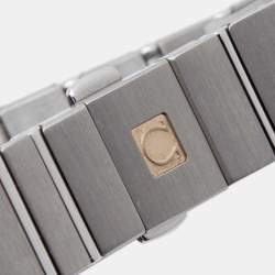 Omega Silver Stainless Steel Constellation 123.10.24.60.02.001 Women's Wristwatch 24 mm