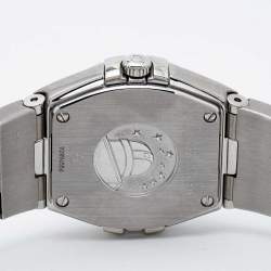 Omega Silver Stainless Steel Constellation 123.10.24.60.02.001 Women's Wristwatch 24 mm