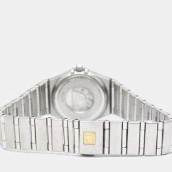 Omega Silver Stainless Steel Constellation 1562.31 Quartz Women's Wristwatch 22 mm