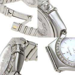 Omega MOP Diamonds Stainless Steel Constellation 1466.71 Women's Wristwatch 23 mm