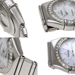 Omega MOP Diamonds Stainless Steel Constellation 1466.71 Women's Wristwatch 23 mm