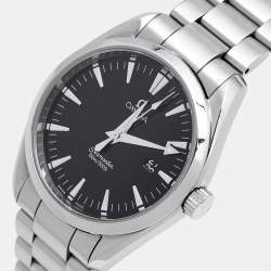 Pre Owned Omega Black Stainless Steel Speedmaster Aqua Terra 2517.50.00 Men's Wristwatch 39.20 mm