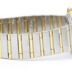 Omega Champagne 18K Yellow Gold And Stainless Steel Constellation 1272.10 Quartz Women's Wristwatch 25 mm