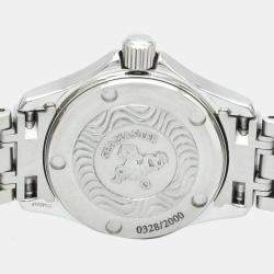 Omega Blue Stainless Steel Seamaster 120M Jacques Mayol LTD Edition 2587.80 Women's Wristwatch 26 mm