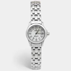 Omega Mother Of Pearl Stainless Steel Seamaster 2581.70.00 Women's Wristwatch 26 mm