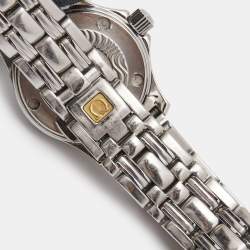 Omega Mother Of Pearl Stainless Steel Seamaster 2581.70.00 Women's Wristwatch 26 mm