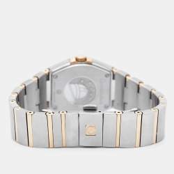 Omega Mother Of Pearl 18K Rose Gold Stainless Steel Constellation 123.25.27.60.55.002 Women's Wristwatch 27 mm
