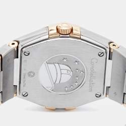 Omega Mother Of Pearl 18K Rose Gold Stainless Steel Constellation 123.25.27.60.55.002 Women's Wristwatch 27 mm