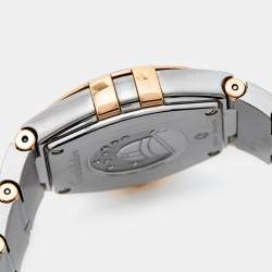 Omega Mother Of Pearl 18K Rose Gold Stainless Steel Constellation 123.25.27.60.55.002 Women's Wristwatch 27 mm