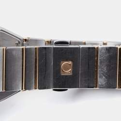 Omega Mother Of Pearl 18K Rose Gold Stainless Steel Constellation 123.25.27.60.55.002 Women's Wristwatch 27 mm