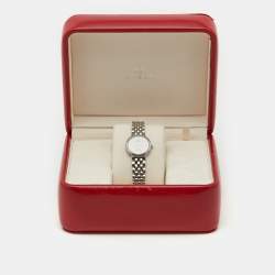 Pre Owned Omega Silver White Stainless Steel De Ville 795.1111 Women's Wristwatch 23 mm