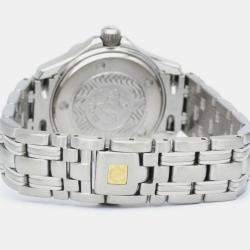 Omega Black Stainless Steel Seamaster Professional 2282.50 Quartz Women's Wristwatch 29 mm