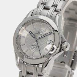 Omega Silver Stainless Steel Seamaster 2571.31 Quartz Women's Wristwatch 26 mm