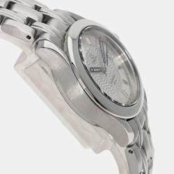 Omega Silver Stainless Steel Seamaster 2571.31 Quartz Women's Wristwatch 26 mm