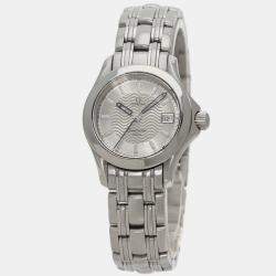 Omega Silver Stainless Steel Seamaster 2571.31 Quartz Women's Wristwatch 26 mm