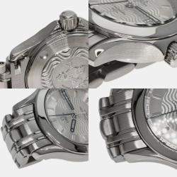 Omega Silver Stainless Steel Seamaster 2571.31 Quartz Women's Wristwatch 26 mm