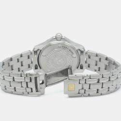 Omega Green Stainless Steel Seamaster 2584.41 Quartz Women's Wristwatch 29 mm