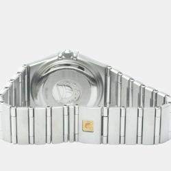 Pre Owned Omega Silver Stainless Steel Constellation 1592.30 Automatic Women's Wristwatch 28 mm