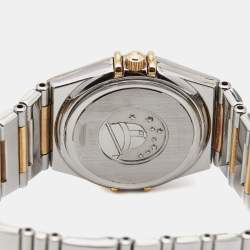 Omega Mother Of Pearl 18K Yellow Gold Stainless Steel My Choice Constellation 1371.71.00 Women's Wristwatch 25.50 mm