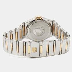Omega Mother Of Pearl 18K Yellow Gold Stainless Steel My Choice Constellation 1371.71.00 Women's Wristwatch 25.50 mm