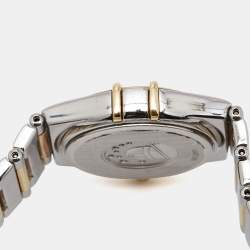 Omega Mother Of Pearl 18K Yellow Gold Stainless Steel My Choice Constellation 1371.71.00 Women's Wristwatch 25.50 mm
