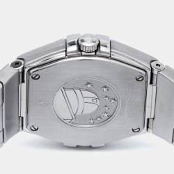 Omega Mother Of Pearl Stainless Steel Diamond Constellation 123.10.27.60.55.001 Women's Wristwatch 27 mm