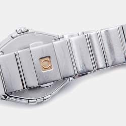 Omega Mother Of Pearl Stainless Steel Diamond Constellation 123.10.27.60.55.001 Women's Wristwatch 27 mm