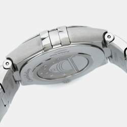 Omega Silver Diamond Stainless Steel Constellation 131.10.28.60.52.001 Women's Wristwatch 28 mm